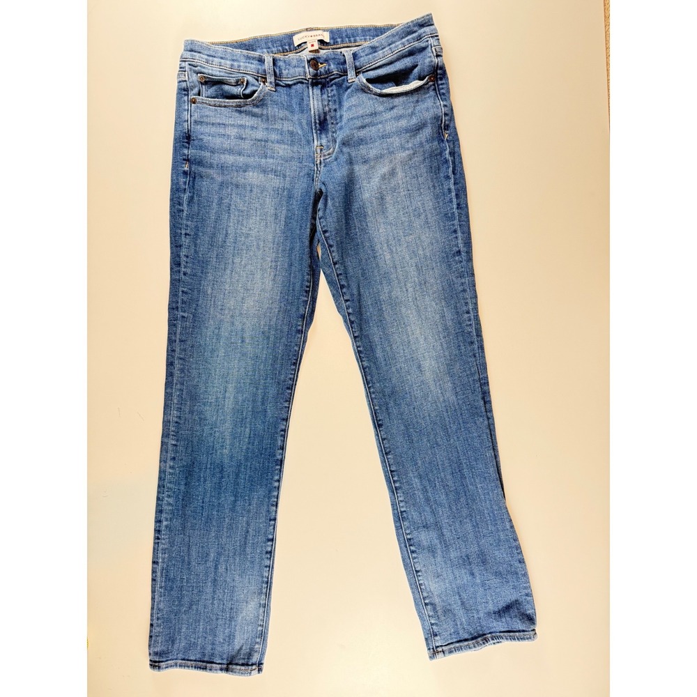 Lucky Brand Mid Rise Straight Leg Jeans Blue Medium Wash Size 12/31 R‎